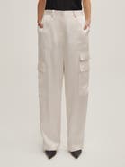 Witchery Satin High Rise Cargo Trousers