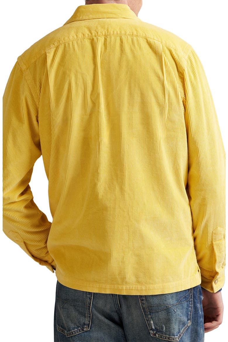 8 Wale Corduroy Shirt Jacket, Alternate, color, BEACH YELLOW