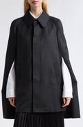 Junya Watanabe Striped Wool Cape