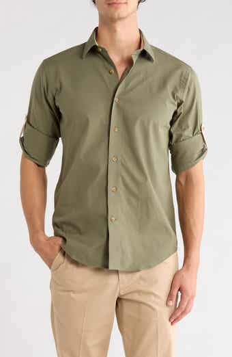 Trim Fit Solid Dress Shirt