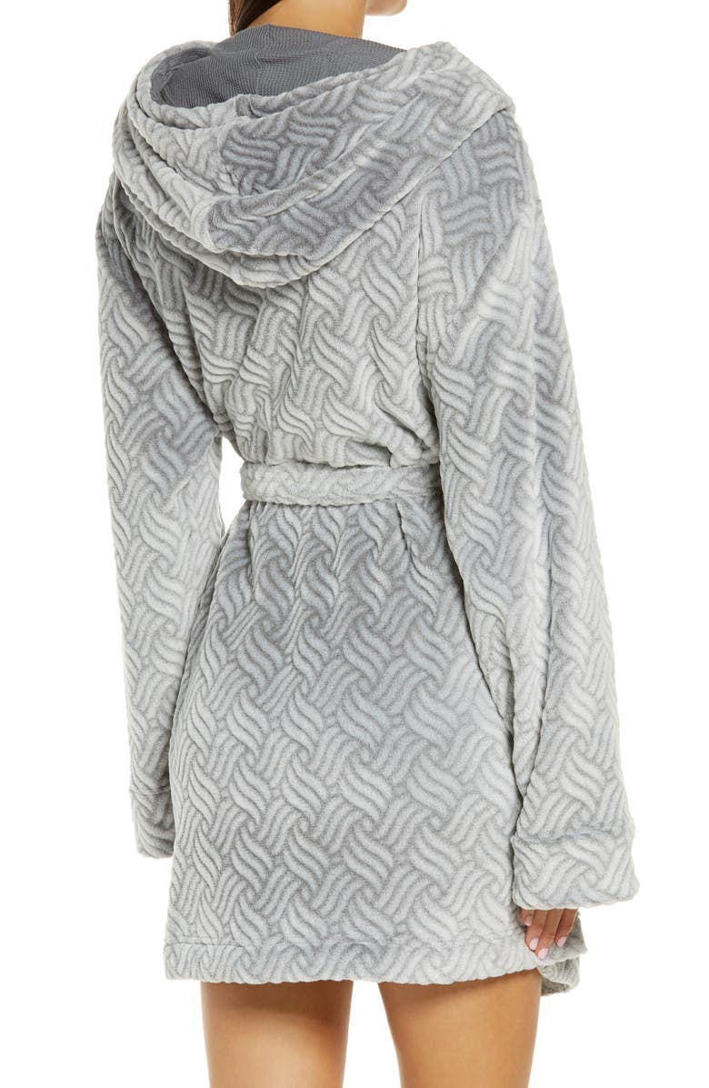 Honeydew Intimates Winter Night Hooded Fleece Short Robe, Alternate, color,