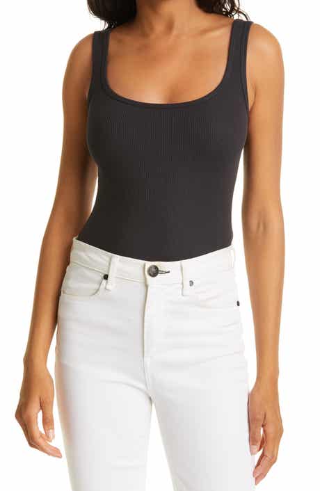 rag & bone The Essential Scoop Neck Ribbed Tank