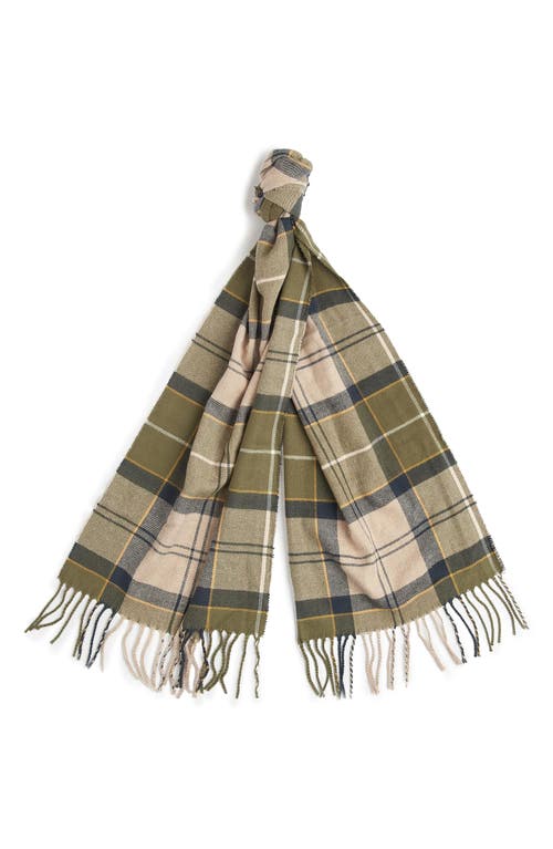 Barbour Galingale Plaid Fringe Scarf