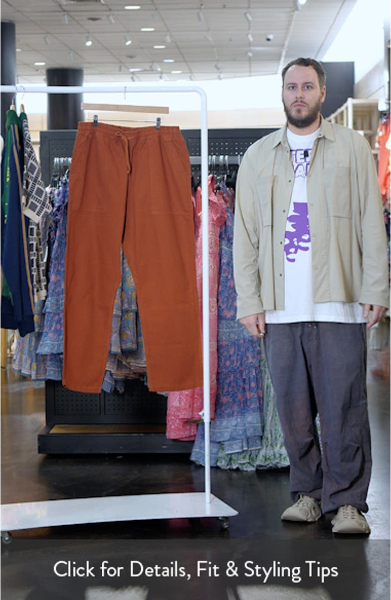 Organic Cotton Canvas Drawstring Chef Pants, sales video thumbnail