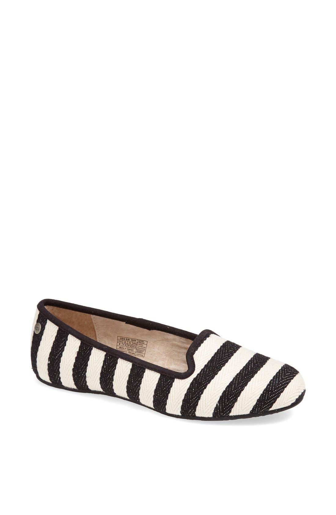 Australia 'Alloway Stripe' Flat, Main, color, BLACK