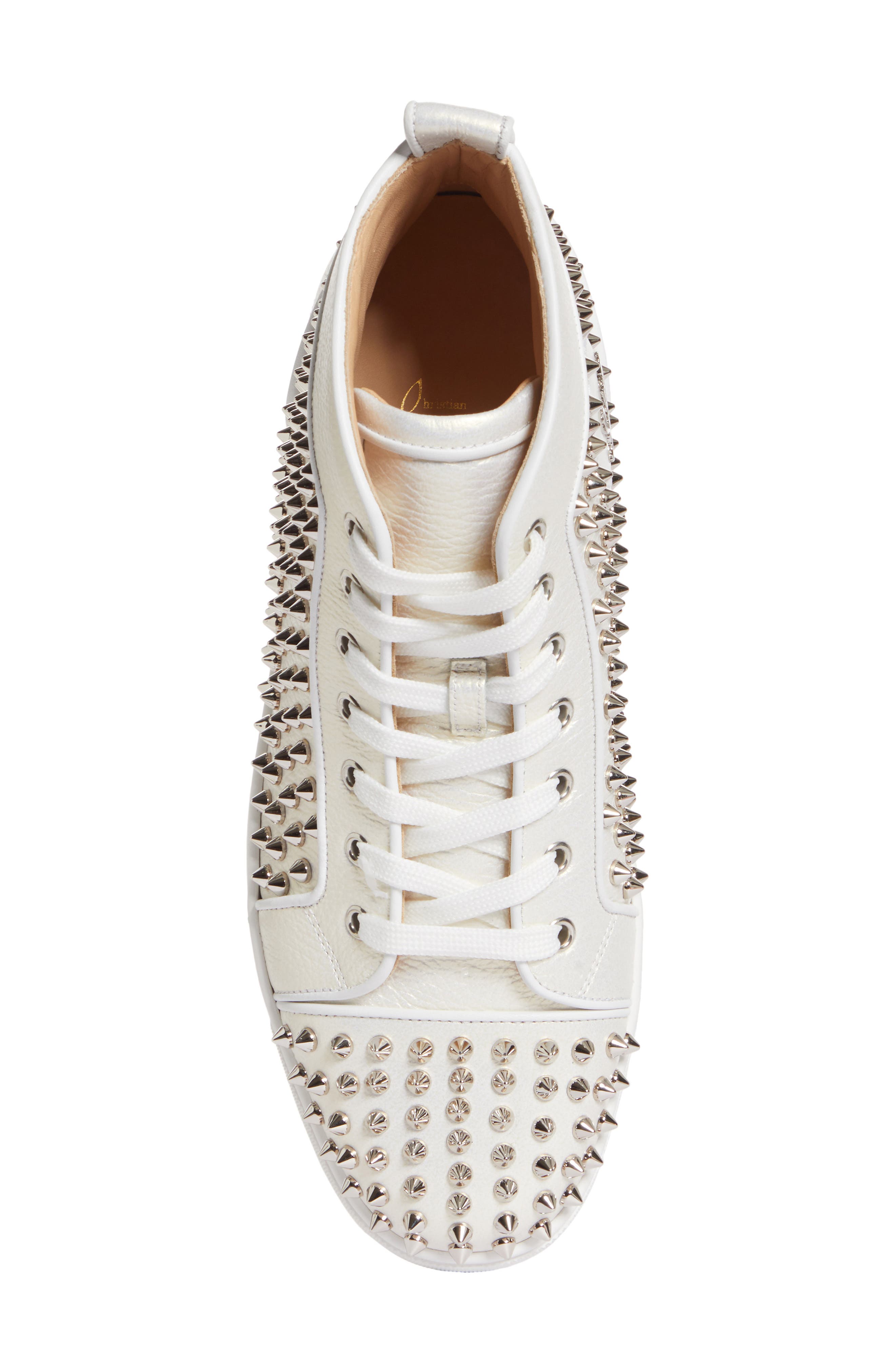 Christian Louboutin Louis Orlato Spike High Top Sneaker, Alternate, color, 