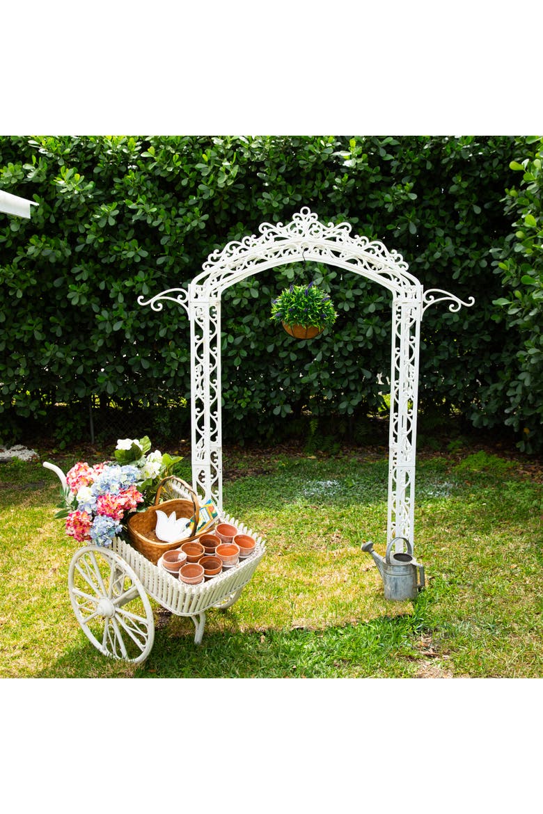 18-in UV Resistant Artificial Lavender Hanging Basket, Alternate, color, Green/Purple