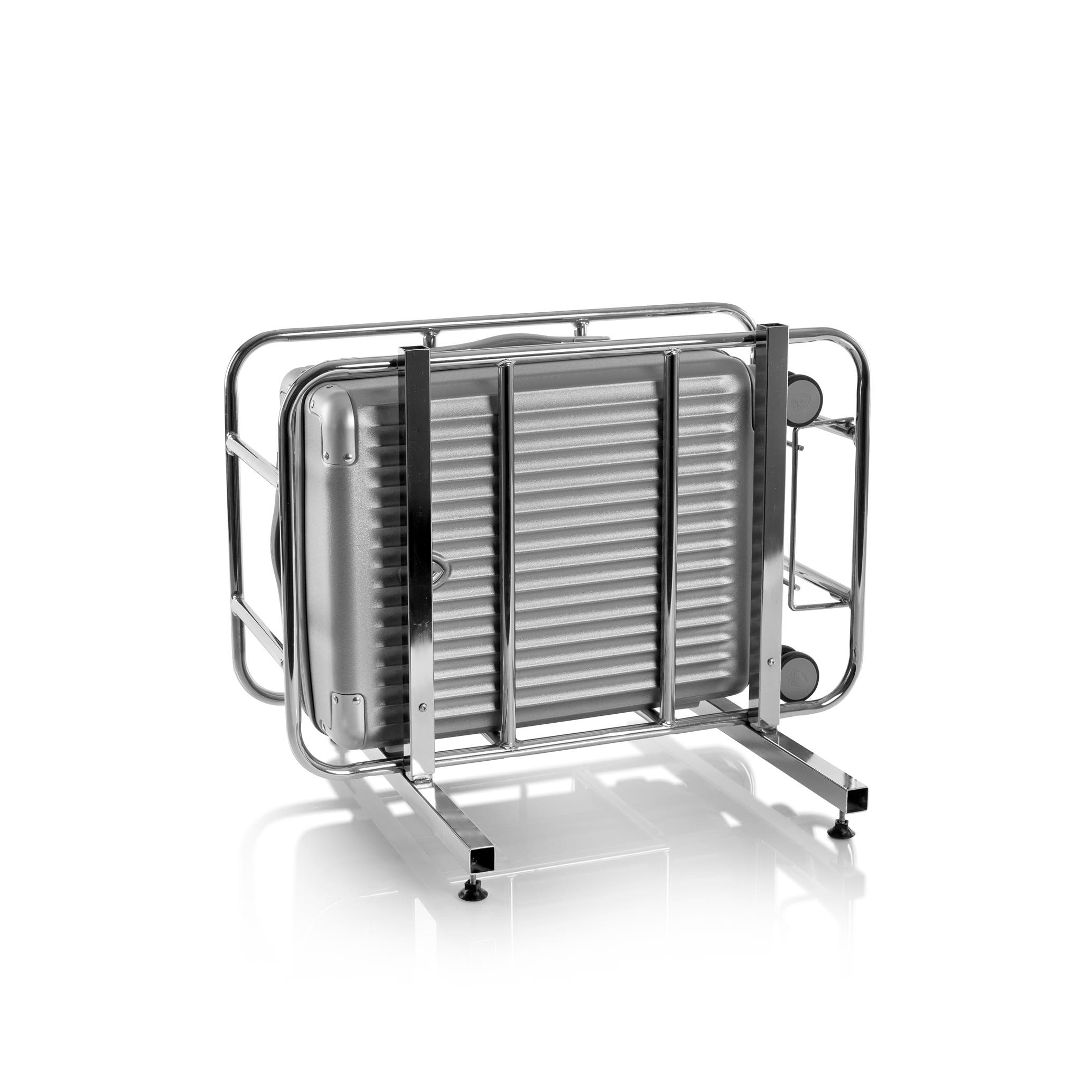 Heys Luxe 21 Inch Carry-on Luggage, Alternate, color, Silver