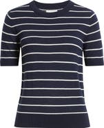 Caslon® Short Sleeve Wool Blend Sweater Top