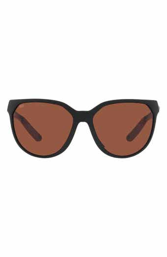 Mayfly 58mm Polarized Round Sunglasses
