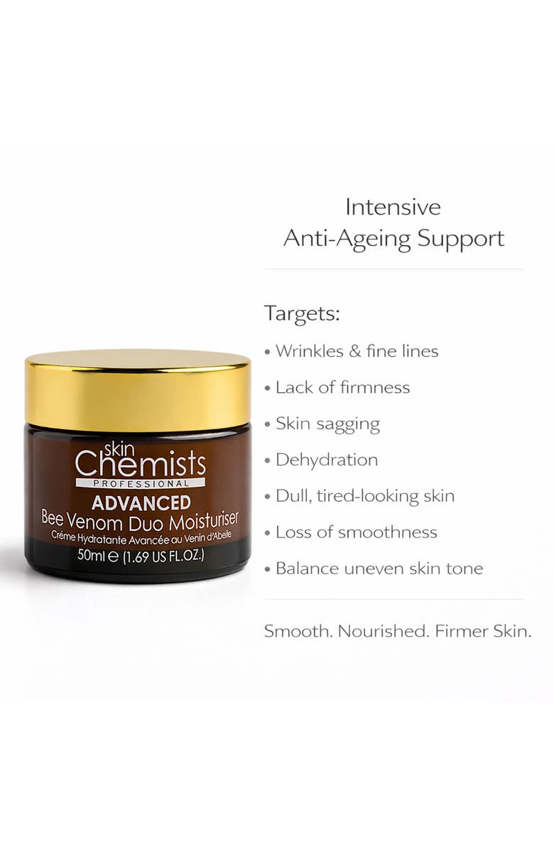 SKINCHEMISTS SC Advanced Bee Venom Duo Moisturiser 50ml for Loss of Firmness, Anti-Aging, Alternate, color, White