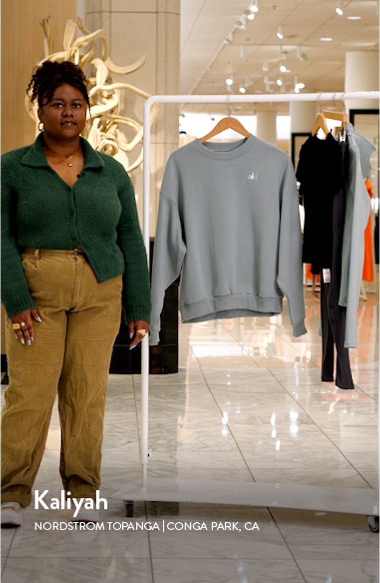 Accolade Crewneck Cotton Blend Sweatshirt, sales video thumbnail