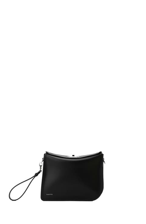 Compagnon Asymmetrical Leather Clutch Bag