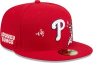 New Era Men's New Era Red Philadelphia Phillies Looney Tunes Bugs Bunny 59FIFTY Fitted Hat