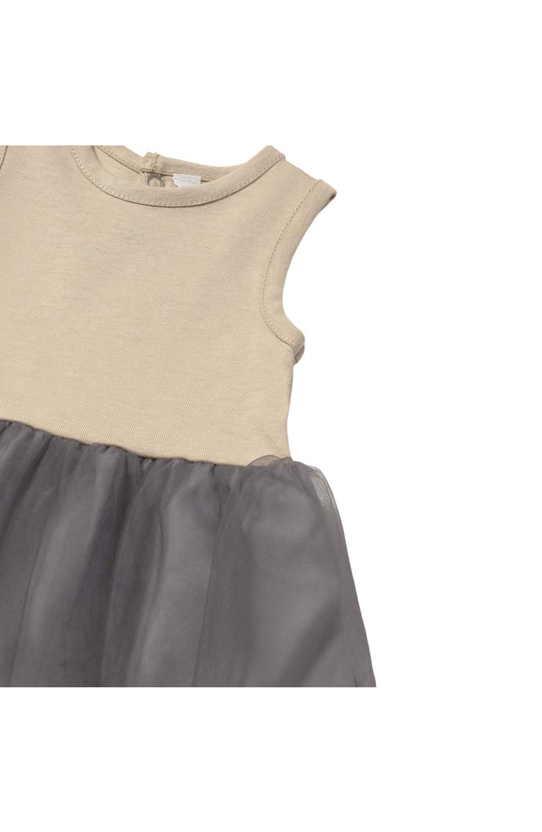 Mayoral Pola Dot Tulle Dress, Alternate, color, Beige