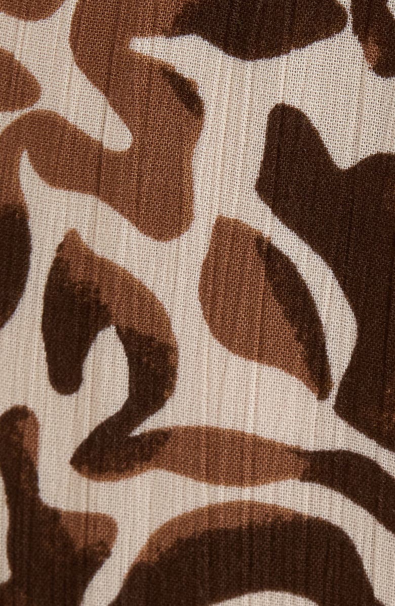 Elan Print Wide Leg Pants, Alternate, color, Brown Carolina