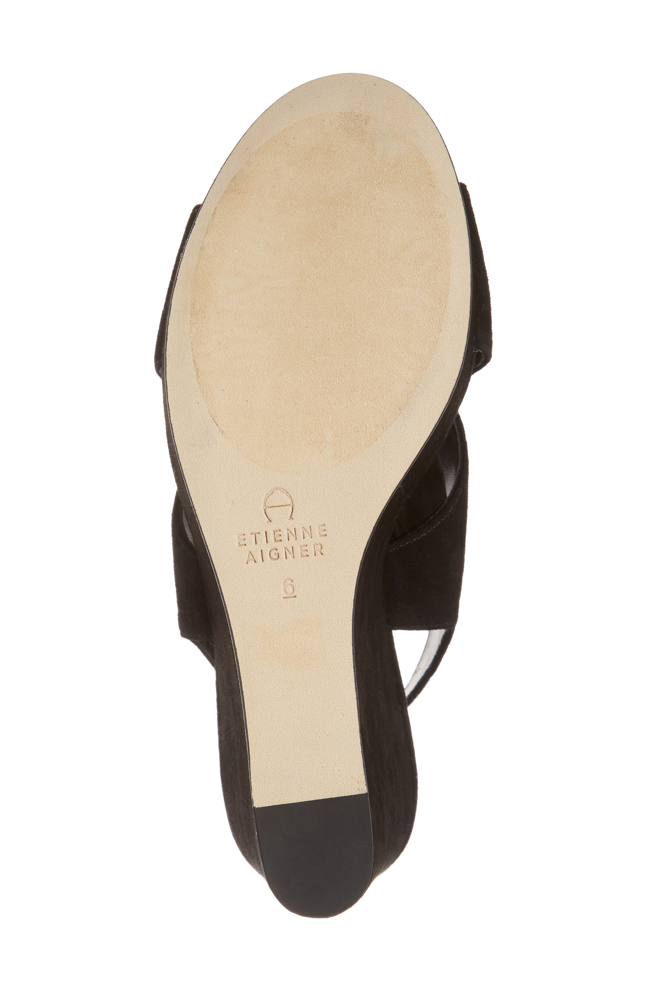 Etienne Aigner Dominica Suede Platform Wedge Sandal, Alternate, color, 