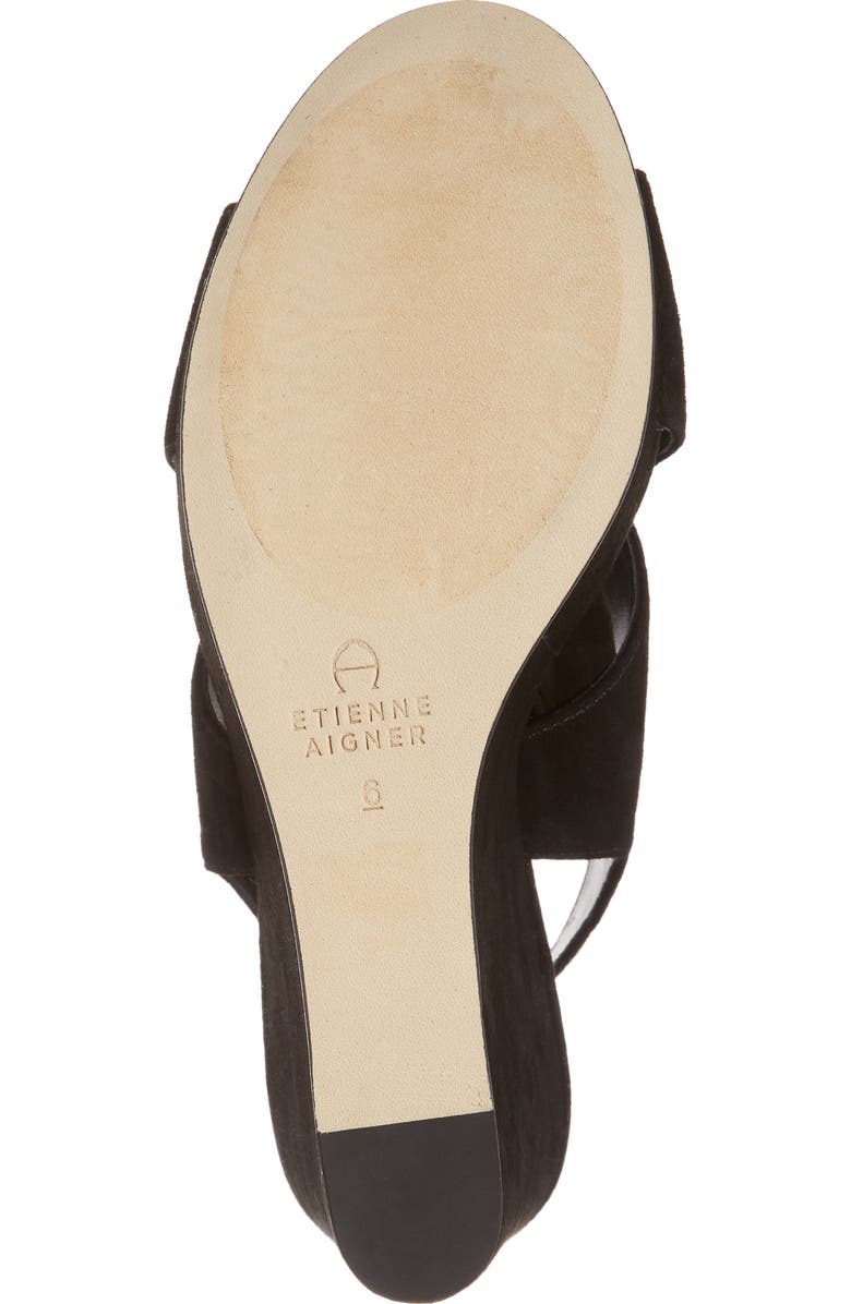 Etienne Aigner Dominica Suede Platform Wedge Sandal, Alternate, color,