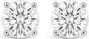 Haus of Brilliance IGI Certified 14K Gold 1.00 Cttw Round Lab Grown Diamond Solitaire Stud Earrings