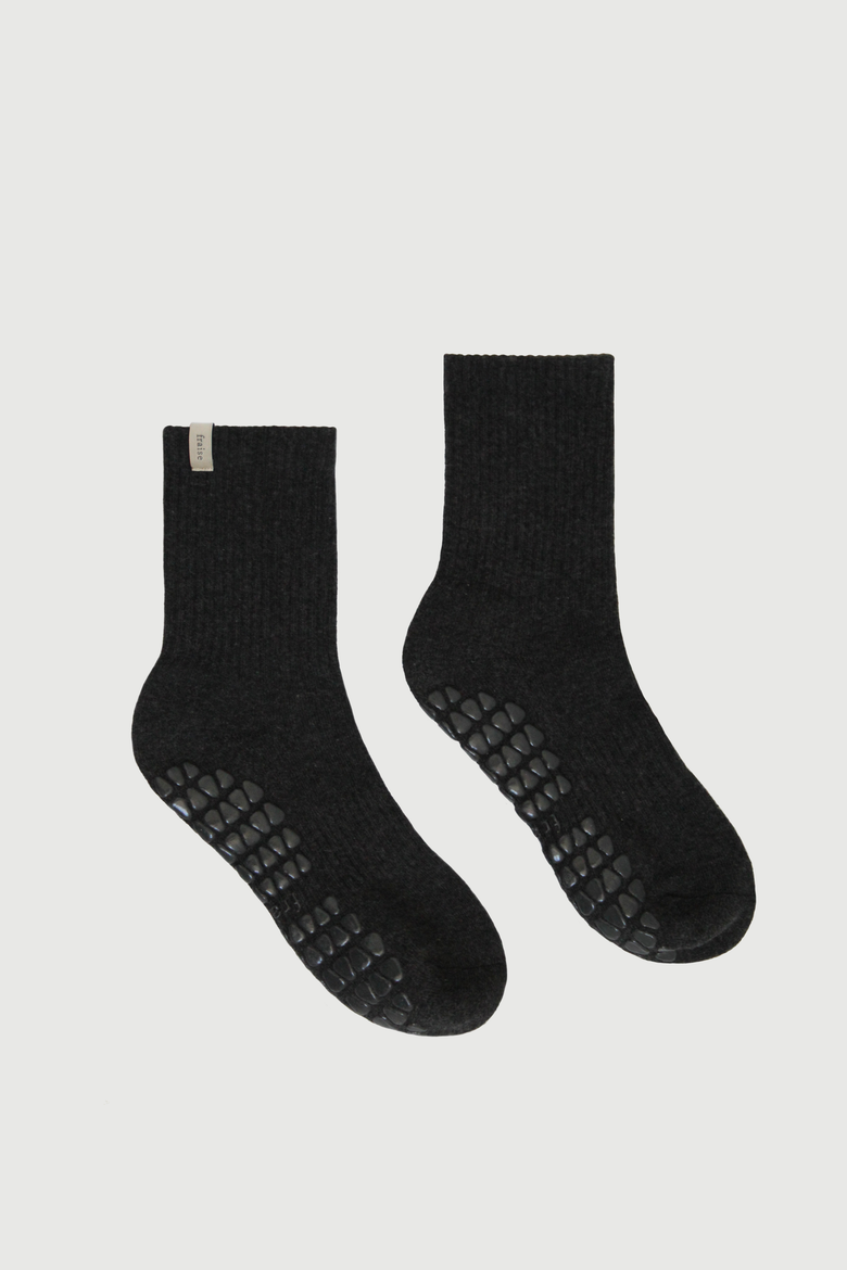 Graphite  Grip Sock Trio, Alternate, color, Graphite