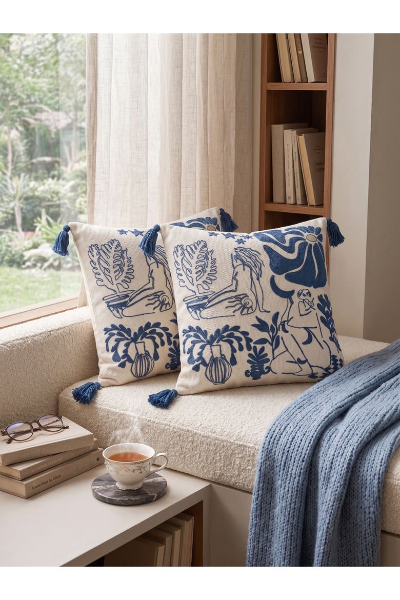 Sialkot Throw Pillow Cover, Alternate, color, Multicolred
