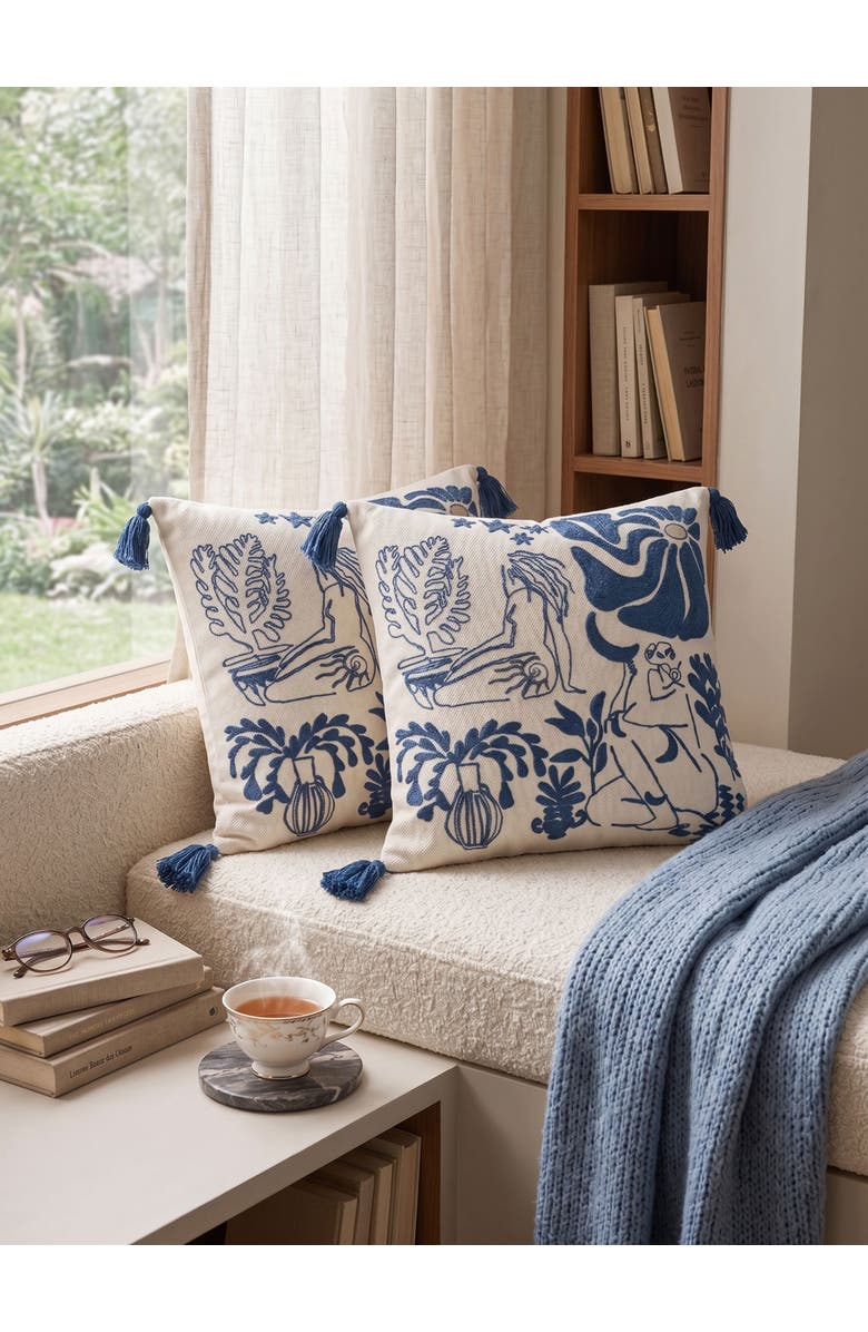 GAURI KOHLI Sialkot Throw Pillow Cover, Alternate, color, Multicolred