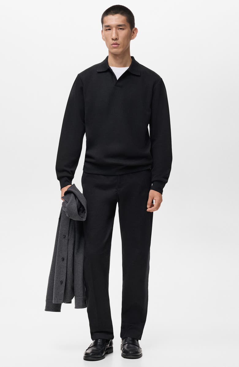 MANGO Regular Fit Polo Sweatshirt, Alternate, color,