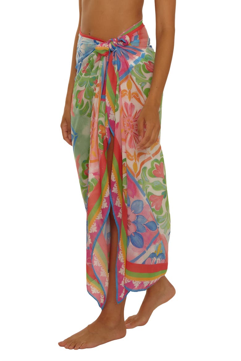 Mijas Cover-Up Sarong, Alternate, color, BLUE MULTI