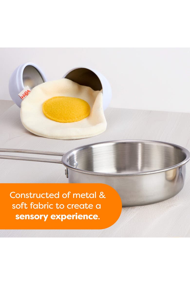 Creative Play Fried Egg & Pan Toy Playset, Alternate, color, Yellow Multi