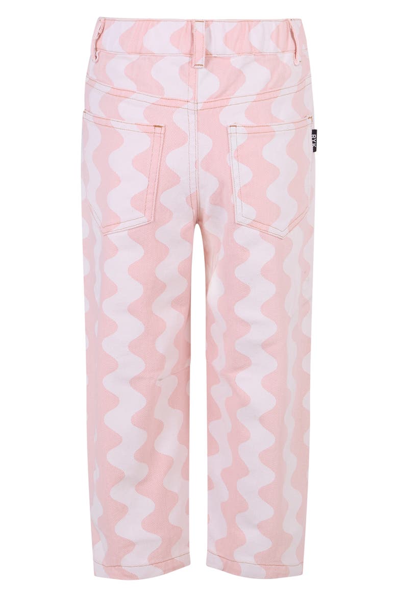 Kids' Penny Wavy Print Straight Leg Pants, Alternate, color, PINK