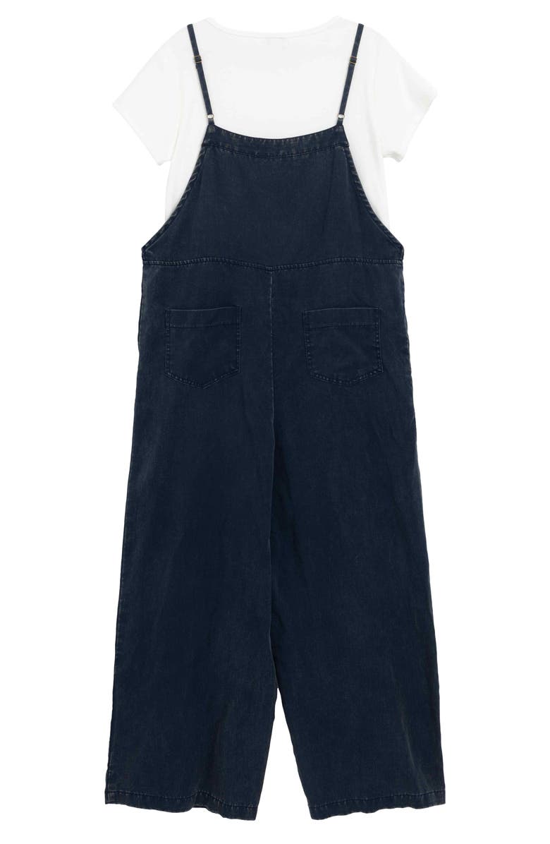 Speechless Kids' T-Shirt & Jumpsuit Set, Alternate, color, Navy Blue