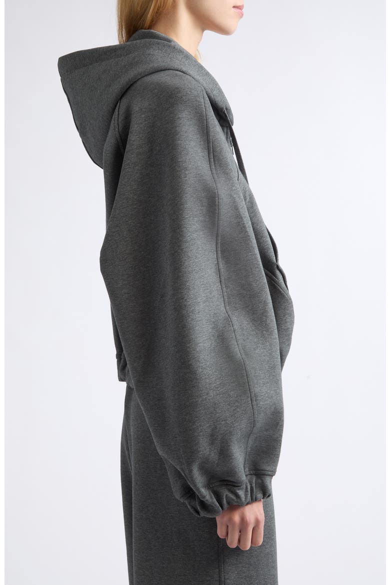 Ball Double Face Jersey Zip Hoodie, Alternate, color, GREY MELANGE