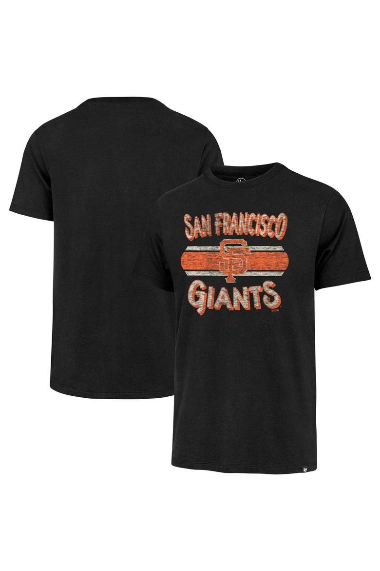 Men's '47 Black San Francisco Giants Renew Franklin T-Shirt, Main, color, Black