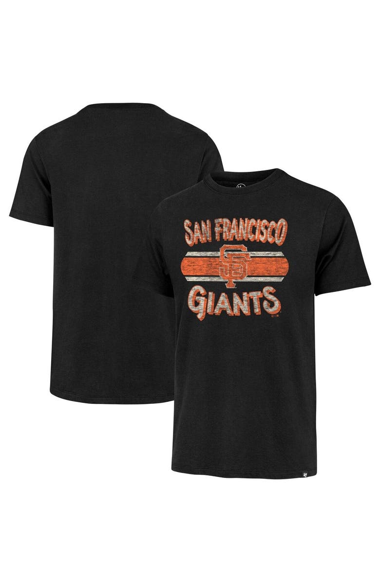 '47 Men's '47 Black San Francisco Giants Renew Franklin T-Shirt, Main, color,