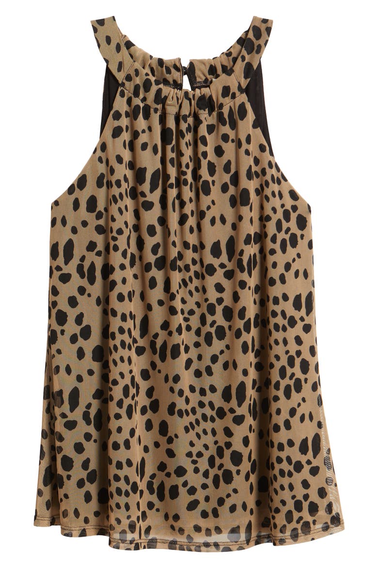 Halter Top, Alternate, color, CAMEL/ BLACK