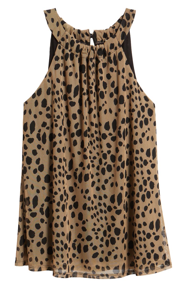 Loveappella Halter Top, Alternate, color, Camel/ Black