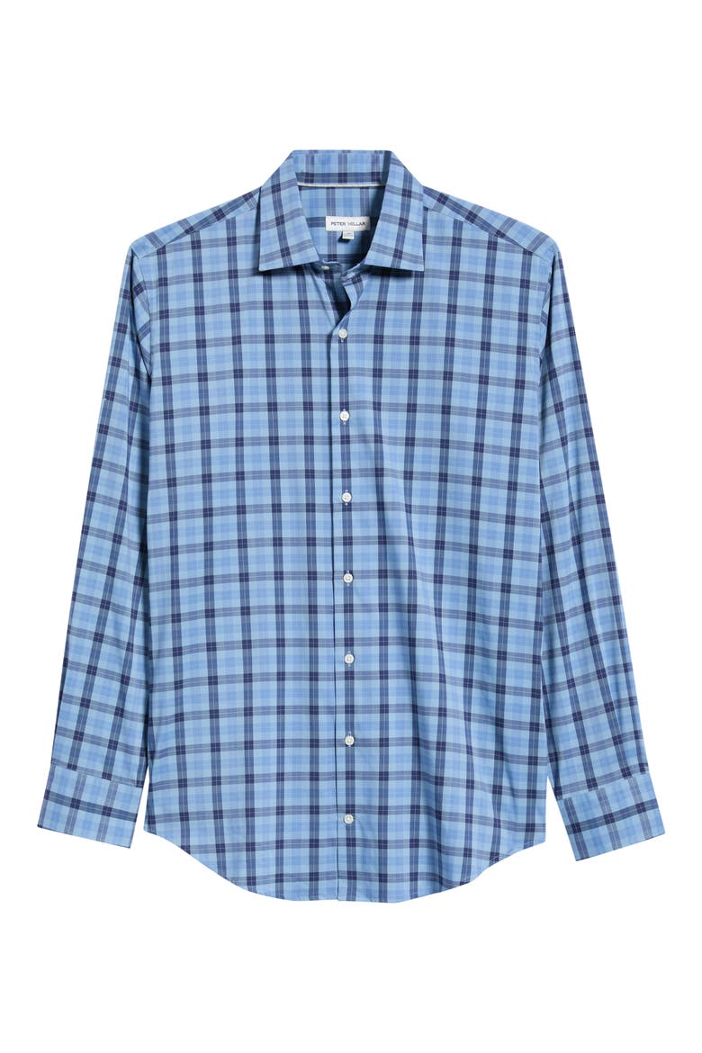 Henry Plaid Stretch Button Up Sport Shirt, Alternate, color, LAKESIDE