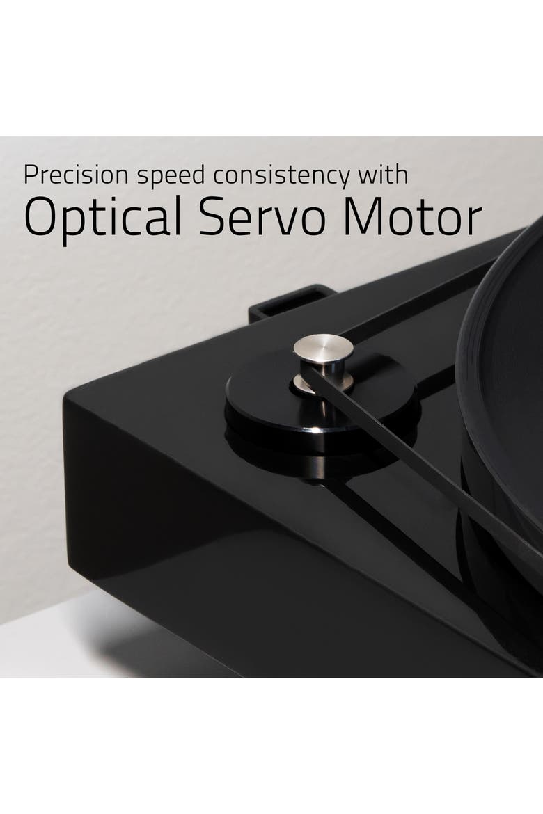 Reference High Fidelity Vinyl Turntable Record Player Ortofon Cartridge, Alternate, color, Piano Black