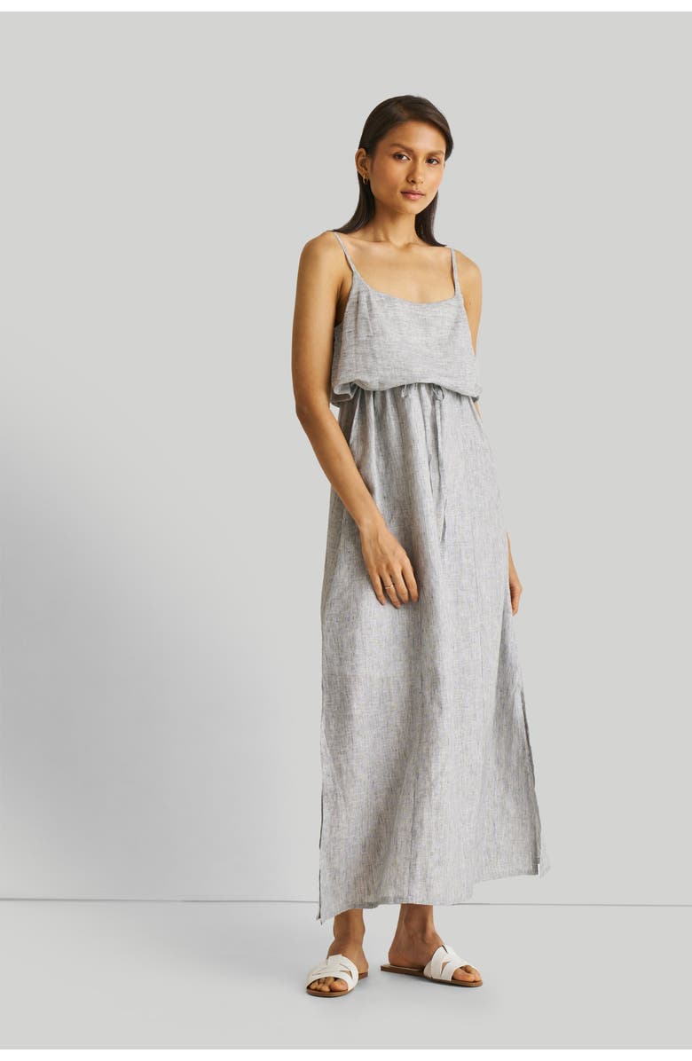 Reistor Strappy Maxi Dress, Alternate, color, Pin-Striped