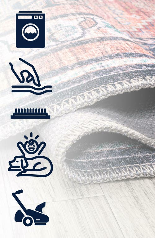 Jonathan Y Dalyan Geometric Medallions Machine-washable Area Rug In Multi