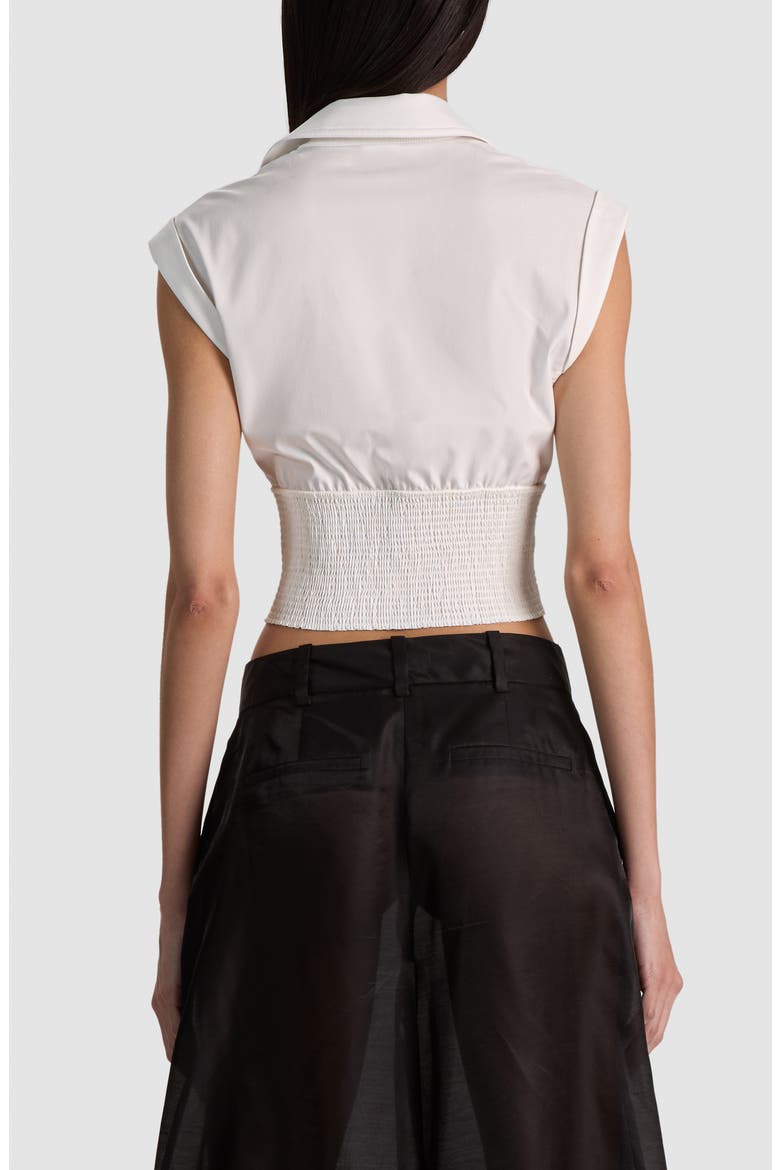 Kim Paneled Corset Top, Alternate, color, OFF WHITE