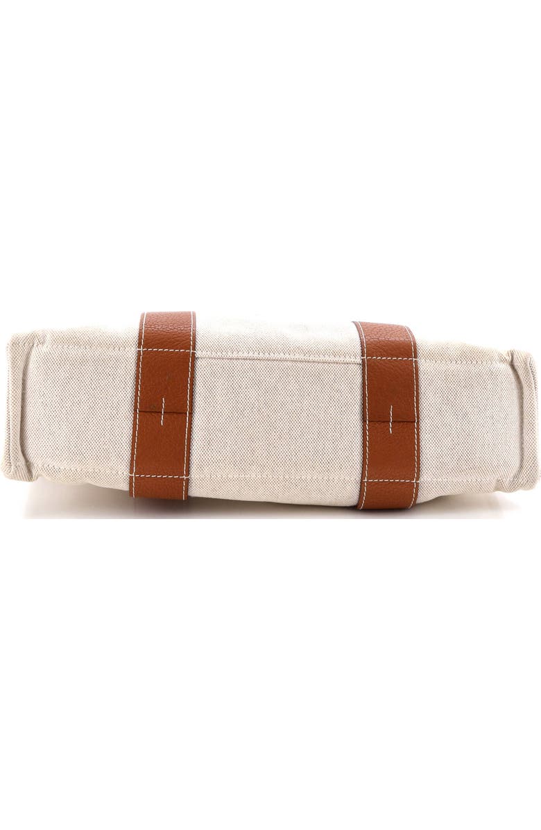 Pre-Owned Hermes Sac Harnais Tote Toile and Leather MM, Alternate, color, Ecru