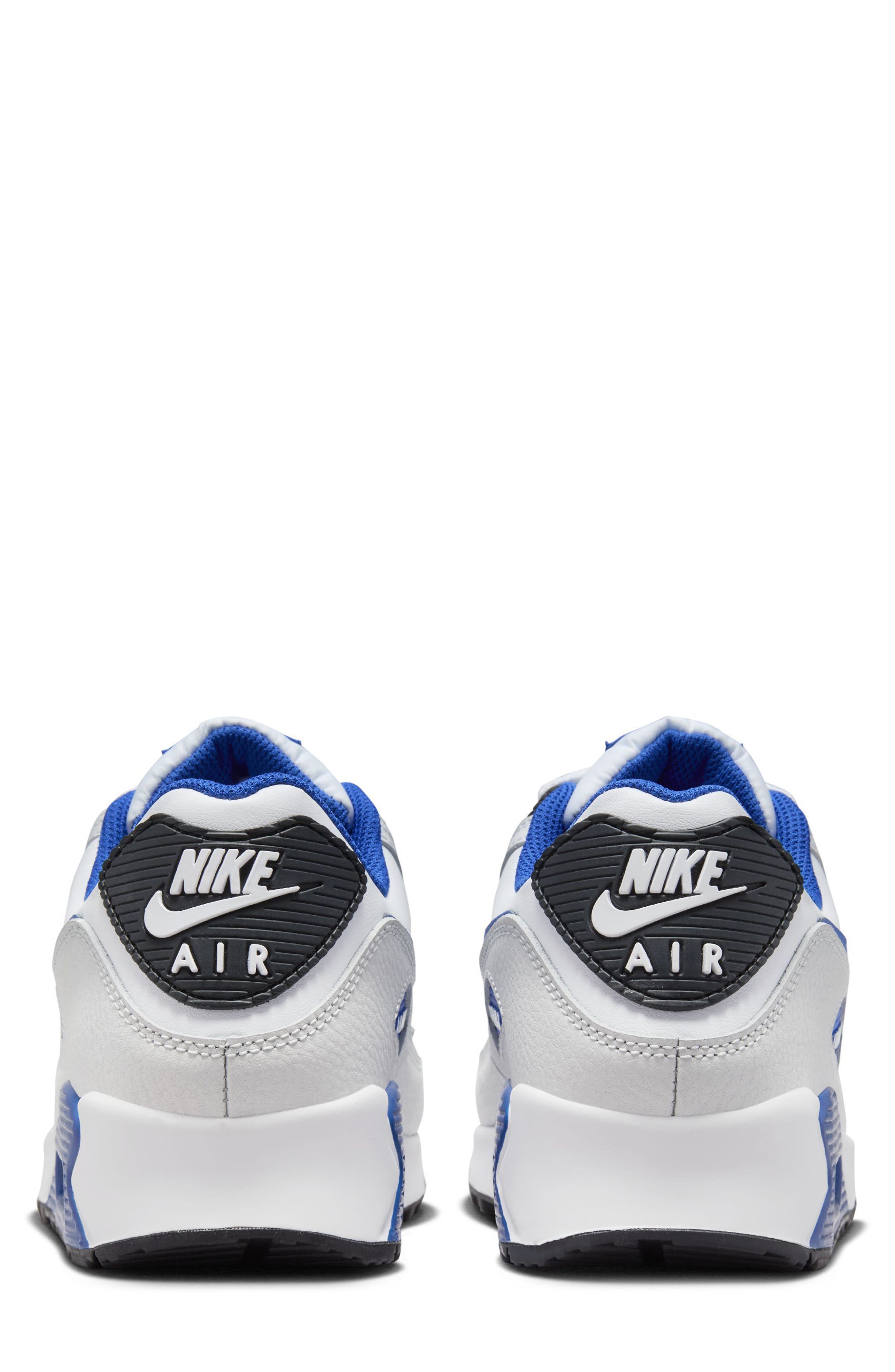 Air Max 90 Leather Sneaker, Alternate, color, WHITE/ PHOTON DUST