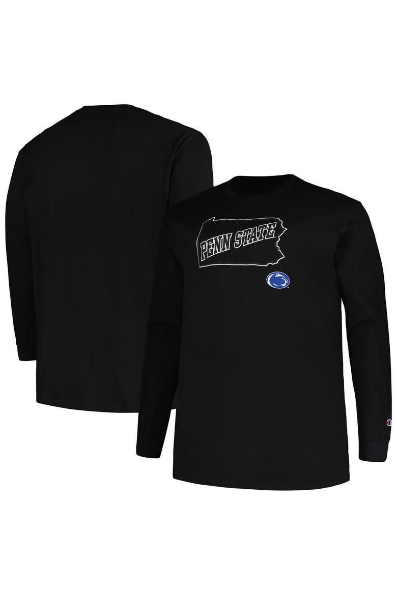 Men's Profile Black Penn State Nittany Lions Big & Tall Pop Long Sleeve T-Shirt, Main, color, Black