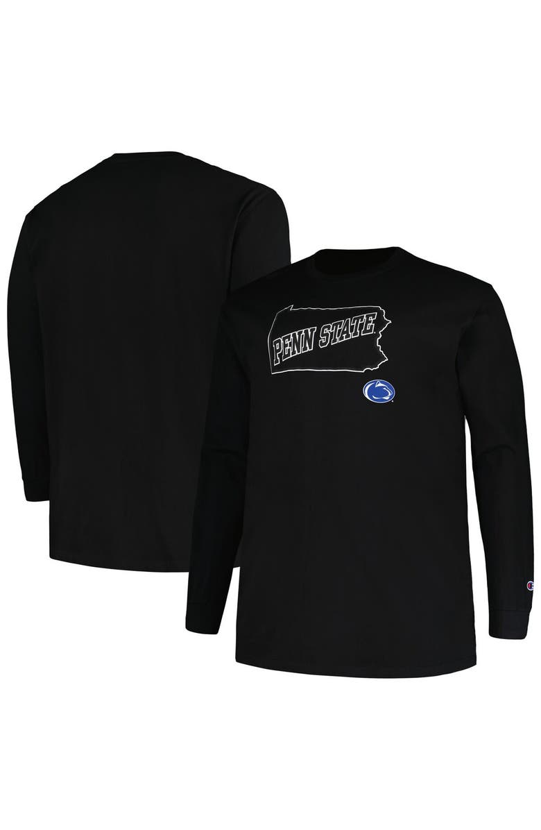 PROFILE Men's Profile Black Penn State Nittany Lions Big & Tall Pop Long Sleeve T-Shirt, Main, color, 