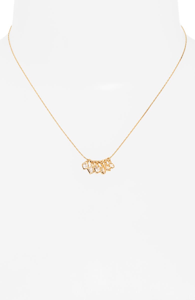 Nordstrom Collected Cubic Zirconia Charm Necklace, Alternate, color, 