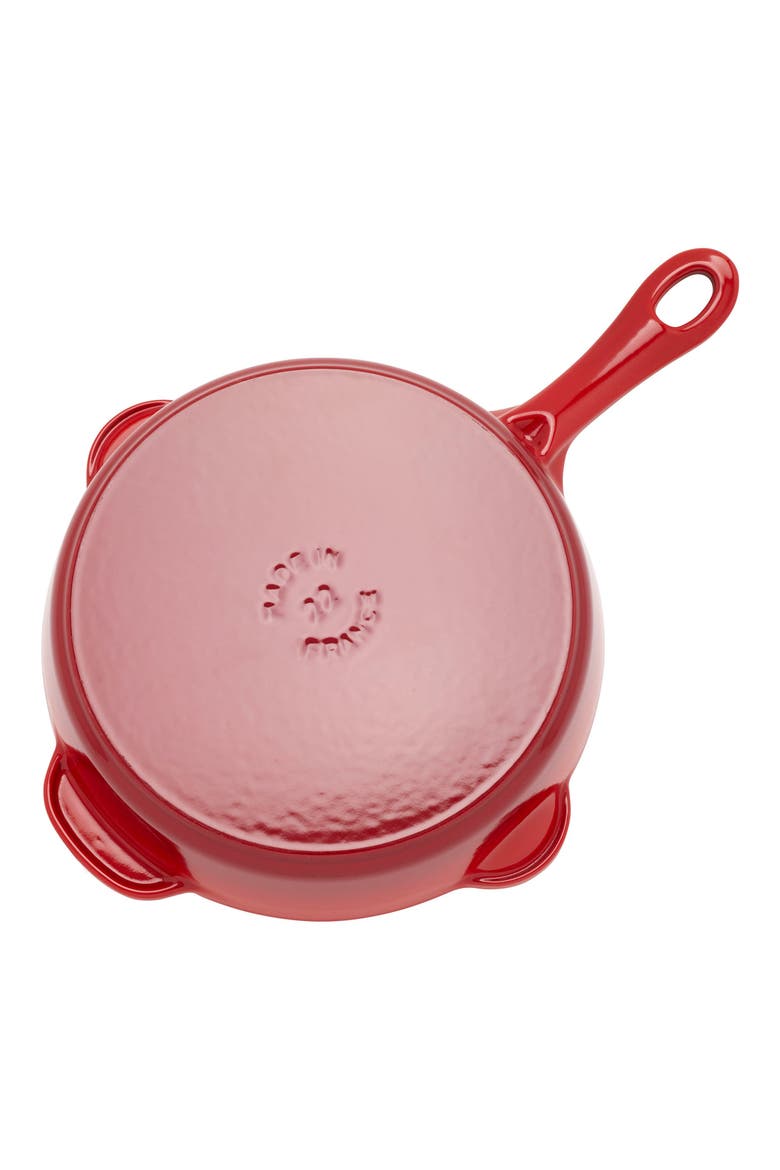 8.5-Inch Enameled Cast Iron Traditional Deep Skillet, Alternate, color, CHERRY