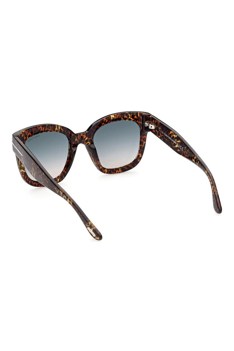56mm Gradient Cat Eye Sunglasses, Alternate, color, DARK HAVANA / GRADIENT SMOKE