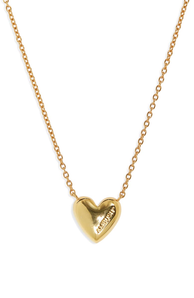 Ambush Heart Charm Necklace, Main, color, 