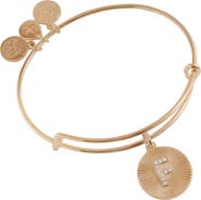 Alex and Ani Pave Starburst Texture Initial Bangle Bracelet
